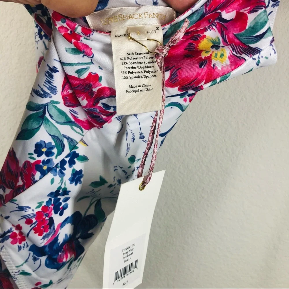 LoveShackFancy Posy Sunburst Swimsuit Small NWT